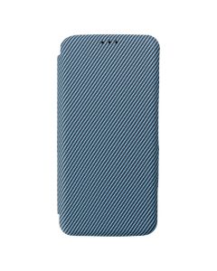 Folio Side Magnet Carbon Wallet Case Θήκη Πορτοφόλι - Blue (Xiaomi Redmi Note 14 Pro)
