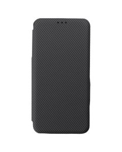 Folio Side Magnet Carbon Wallet Case Θήκη Πορτοφόλι - Grey (Xiaomi Redmi Note 14 5G)