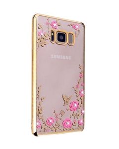 Forcell Strass TPU Case Diamond Garden - Θήκη σιλικόνης με Στρας Gold (Samsung Galaxy S8 Plus)