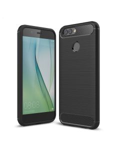 TPU Carbon Rugged Armor Case Black (Huawei Nova 2)