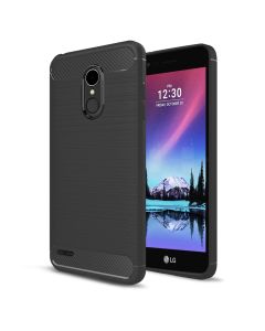 TPU Carbon Rugged Armor Case Black (LG K10 2017)