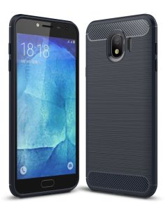 TPU Carbon Rugged Armor Case - Blue (Samsung Galaxy J4 2018)