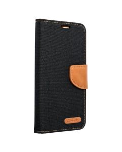 Forcell Canvas Diary Υφασμάτινη Θήκη Πορτοφόλι με δυνατότητα Stand‏ Black (Samsung Galaxy A15 4G / 5G)