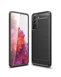 TPU Carbon Rugged Armor Case Ανθεκτική Θήκη Black (Samsung Galaxy S22 5G)