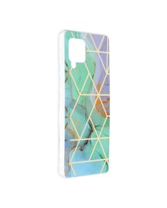 Forcell Cosmo Marble Silicone Case Design 03 Θήκη Σιλικόνης Purple / Green (Samsung Galaxy A42 5G)