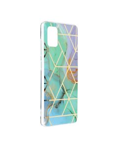 Forcell Cosmo Marble Silicone Case Design 03 Θήκη Σιλικόνης Purple / Green (Samsung Galaxy M31s)