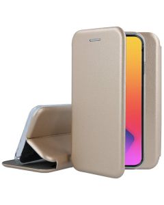 Forcell Elegance Book Case με Δυνατότητα Στήριξης - Gold (iPhone 14)