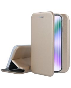 Forcell Elegance Book Case με Δυνατότητα Στήριξης - Gold (iPhone 14 Pro)