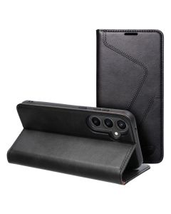 Forcell F-Protect PU Leather RFID Wallet Case Θήκη Πορτοφόλι με Stand - Black (Samsung Galaxy S23 FE)