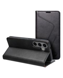 Forcell F-Protect PU Leather RFID Wallet Case Θήκη Πορτοφόλι με Stand - Black (Samsung Galaxy S24)