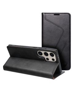 Forcell F-Protect PU Leather RFID Wallet Case Θήκη Πορτοφόλι με Stand - Black (Samsung Galaxy S24 Ultra)