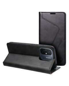 Forcell F-Protect PU Leather RFID Wallet Case Θήκη Πορτοφόλι με Stand - Black (Xiaomi Redmi 12C)