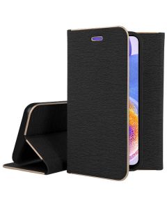 Forcell Luna Wallet Case Θήκη Πορτοφόλι με Δυνατότητα Stand - Black (Samsung Galaxy A23 4G / 5G) - MT65973