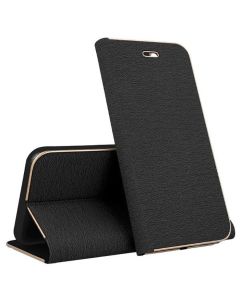 Forcell Luna Wallet Case Θήκη Πορτοφόλι με Δυνατότητα Stand - Black (Samsung Galaxy A32 4G)