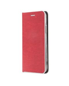 Forcell Luna Silver Wallet Case Θήκη Πορτοφόλι με Δυνατότητα Stand - Red (Samsung Galaxy A33 5G)