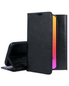 Forcell Magnet Wallet Case Θήκη Πορτοφόλι με δυνατότητα Stand Black (iPhone 14 Plus) - MT63482