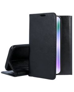 Forcell Magnet Wallet Case Θήκη Πορτοφόλι με δυνατότητα Stand Black (iPhone 14 Pro)