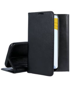 Forcell Magnet Wallet Case Θήκη Πορτοφόλι με δυνατότητα Stand Black (Realme C21)