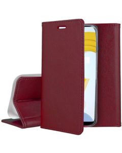Forcell Magnet Wallet Case Θήκη Πορτοφόλι με δυνατότητα Stand Βurgundy (Realme C21)