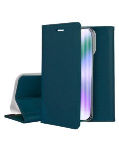 Forcell Magnet Wallet Case Θήκη Πορτοφόλι με δυνατότητα Stand Dark Green (iPhone 14 Pro)