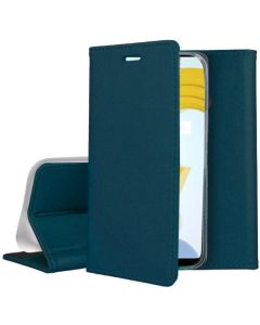 Forcell Magnet Wallet Case Θήκη Πορτοφόλι με δυνατότητα Stand Dark Green (Realme C21)