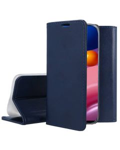 Forcell Magnet Wallet Case Θήκη Πορτοφόλι με δυνατότητα Stand Navy Blue (Xiaomi Redmi 13C 4G / 5G / Poco C65)