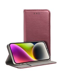 Forcell Magnet Wallet Case Θήκη Πορτοφόλι με δυνατότητα Stand Burgundy (Samsung Galaxy A35 5G)