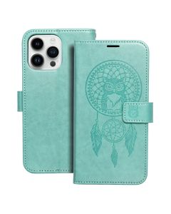 Forcell MEZZO Smart Book Case με Δυνατότητα Stand Θήκη Πορτοφόλι Green Dreamcatcher (iPhone 14 Pro Max)