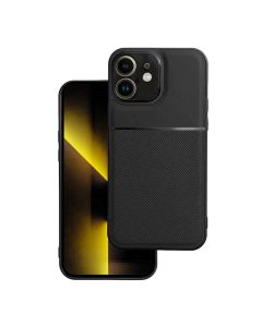 Forcell Noble PU Leather Rugged Armor Case Black (iPhone 12)
