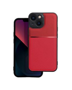 Forcell Noble PU Leather Rugged Armor Case Red (iPhone 14)
