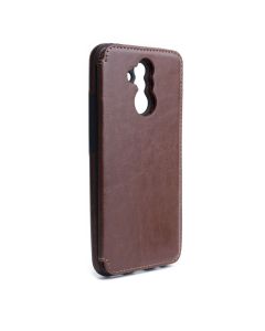 Forcell PU Leather Flip Back Wallet Case Θήκη Πορτοφόλι Brown (Huawei Mate 20 Lite)
