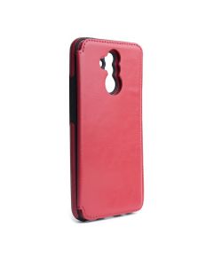 Forcell PU Leather Flip Back Wallet Case Θήκη Πορτοφόλι Red (Huawei Mate 20 Lite)