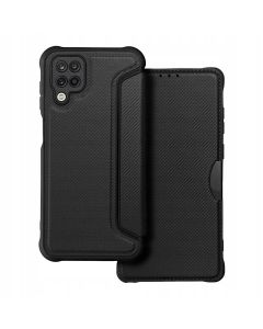 Forcell Razor Carbon Wallet Case Θήκη Πορτοφόλι - Black (Samsung Galaxy A12) - MT60976