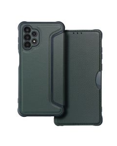 Forcell Razor Carbon Wallet Case Θήκη Πορτοφόλι - Dark Green (Samsung Galaxy A32 4G) - MT60984