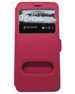 Forcell S View Window Preview Flip Case Stand - Hot Pink (Samsung Galaxy A40)