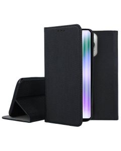 Forcell Smart Book Case με Δυνατότητα Stand Θήκη Πορτοφόλι Black (iPhone 16) - MT76121