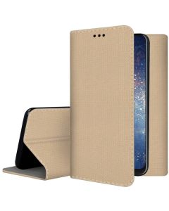 Forcell Smart Book Case με Δυνατότητα Stand Θήκη Πορτοφόλι Gold (Nokia 8.3 5G)
