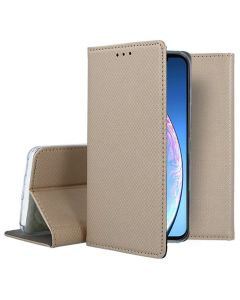 Forcell Smart Book Case με Δυνατότητα Stand Θήκη Πορτοφόλι Gold (iPhone 11)
