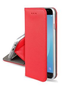 Forcell Smart Book Case με Δυνατότητα Stand Θήκη Πορτοφόλι Κόκκινη (Lenovo Vibe P2)