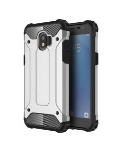 Forcell Hybrid Tech Armor Case Ανθεκτική Θήκη - Silver (Samsung Galaxy J2 Pro - 2018)