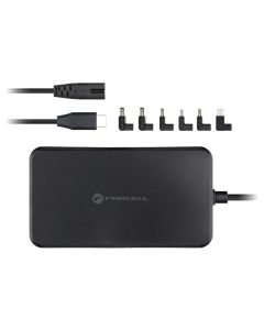 Forcell F-ENERGY E856 Universal Laptop Charger Power Brick 90W with 6 Adaptors Τροφοδοτικό - Black