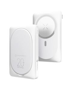 Forcell F-Energy MagStand F10K2 MagSafe Power Bank 10000mAh QC3.0 PD 5A 20W Εξωτερική Μπαταρία - White - MT82716