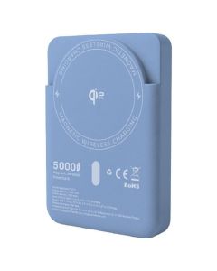 Forcell F-Energy MagStand QI2 F5K10 MagSafe Power Bank 5000mAh QC3.0 PD3.0 20W Εξωτερική Μπαταρία - Light Blue - MT84028