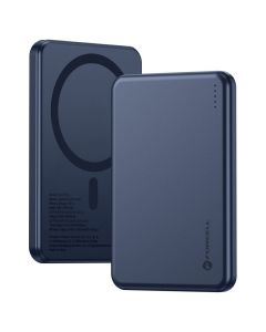 Forcell F-Energy Slim F5K9 MagSafe Power Bank 5000mAh QC4.0 PD3.0 15W Εξωτερική Μπαταρία - Navy Blue - MT83129