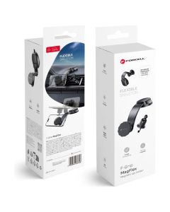 FORCELL F-GRIP MagFlex Magnetic Car Holder for Windshield / Dashboard / Air Vent Μαγνητική Βάση Αυτοκινήτου - Black - MT79594