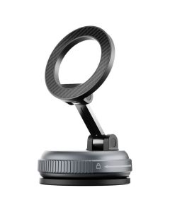 Forcell Magic Mag MagSafe Suction Cup Car Holder for Dashboard Μαγνητική Βάση Αυτοκινήτου - Black - MT83904