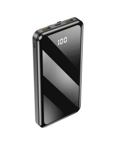Forever TB-411 Power Bank ALLin1 10000mAh with cables USB-C + Lightning + microUSB Εξωτερική Μπαταρία - Black - MT76845