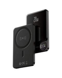 Forever MATB-200 Type C - PD 20W MagSafe Charging Power Bank Εξωτερική Μπαταρία 5000mAh - Black - MT81786