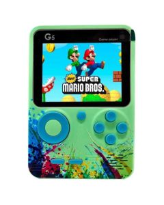 G5S Game Box Retro Portable Mini Console Game (500 Games) Green / Blue