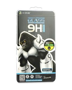 X-One Full Face Αντιχαρακτικό Γυάλινο Προστατευτικό Πλήρους Οθόνης 9H - 2.5D Tempered Glass Screen Protector White (iPhone 6 Plus / 6s Plus)